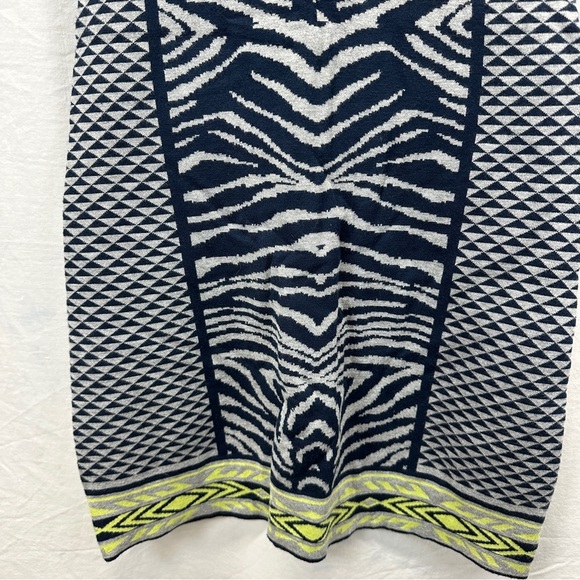 Hale Bob Womens Knit Navy Green Dress Size S - Picture 5 of 9